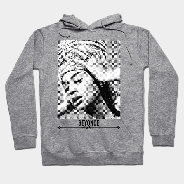 Beyonc Vintage Halftone Hoodie by 9ifary